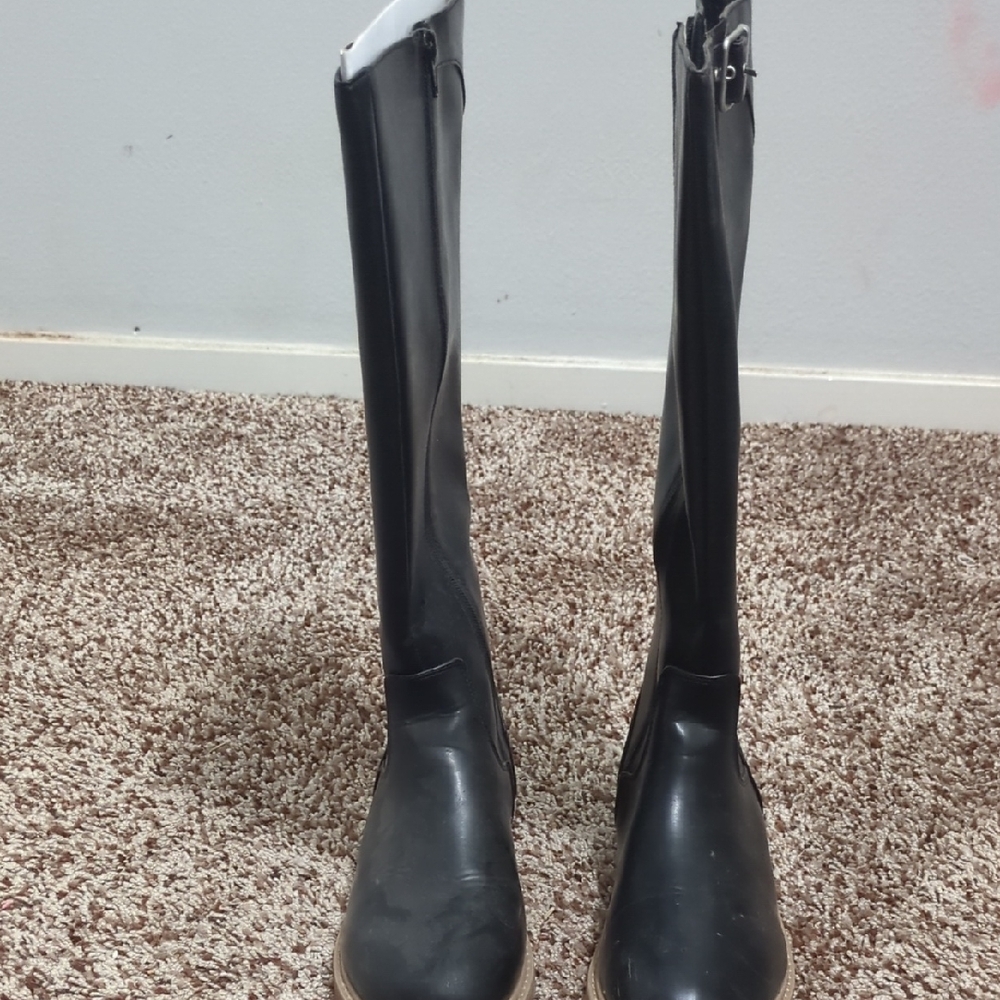 Time and Tru Classic Black Over the Knee Boots
